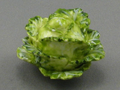 (image for) Green Cabbage Ceramic Figurine