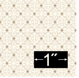 (image for) Dollhouse Scale Model Wallpaper The Gathering - White