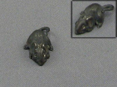 (image for) Miniature Sterling Silver Mouse by Don Henry