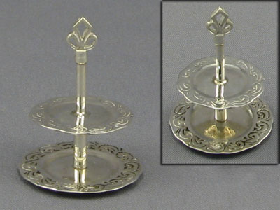 (image for) 2 Tier Pastry Plate (Sterling Silver) by Don Henry