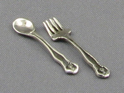 (image for) Salad Fork & Spoon (Sterling Silver) by Don Henry