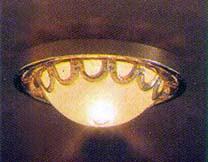(image for) Dollhouse Scale Model Ceiling Lamp, Orion Gold