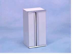 (image for) Side by Side White and Stainless Fridge