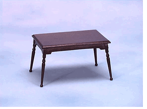 (image for) Dollhouse Miniature Walnut Darkwood Table