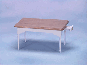 (image for) Vermont Table with Drawer Oak and White