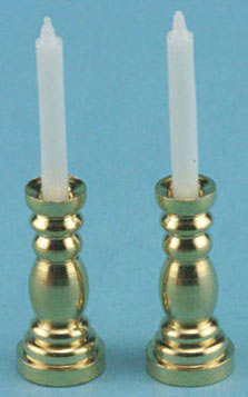 (image for) Dollhouse Solid Brass Candlesticks