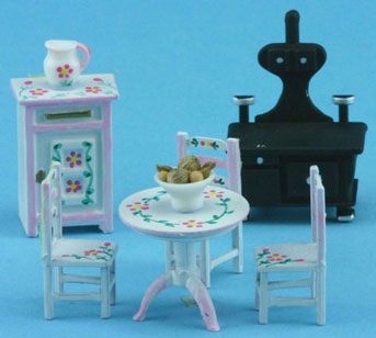 (image for) 1/4" White Kitchen Set