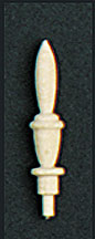 (image for) Wood Finial, 7/8" for Dollhouse Scale Models (4 pcs.)