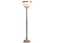 (image for) Dollhouse Scale Model White Torchiere Floor Lamp