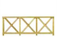 (image for) Crossbuck Fence for Dollhouse Scale Models, 6/pkg.