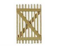 (image for) Picket Fence Gate for Dollhouse Scale Models, 2/pkg.
