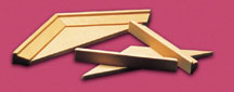 (image for) Window Pediments for Fashion Dollhouse Scale Models, 5 sets/pkg.