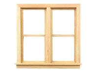 (image for) Dollhouse 1/2 Scale Model Standard Side-by-Side Window
