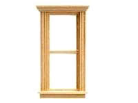 (image for) Dollhouse 1/2 Scale Model Traditional Pediment Window