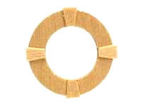 (image for) Dollhouse 1/2 Scale Model Round Window w/Interior Trim(Disc.)