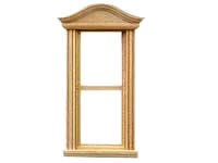 (image for) Dollhouse 1/2 Scale Model Bonnet Pediment Window(Discontinued)
