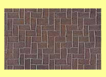 (image for) Dollhouse 1/2 Scale Model Latex Herringbone Brick