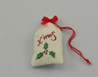 (image for) Dollhouse Miniature Christmas Tree Holiday Gift Bag