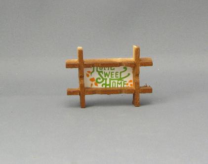 (image for) Dollhouse Miniature Home Sweet Home Plaque