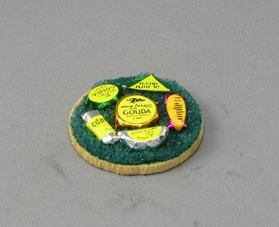 (image for) Dollhouse Miniature Assorted Cheese Platter(Discontinued)
