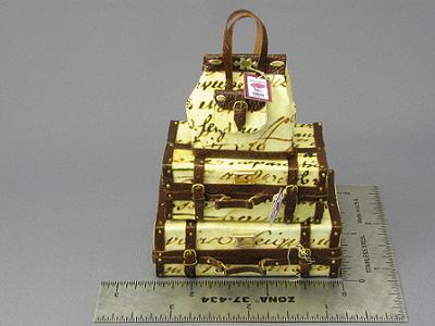 (image for) Dollhouse Scale Model Replica 3 Pc. Versace Luggage Set