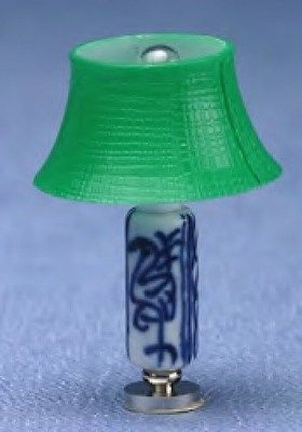 Miniature Modern Table Lamp, Green Shade for Dollhouses [MH 922] | The ...