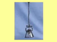(image for) Dollhouse Scale Model Ornate Hanging Iron Lamp