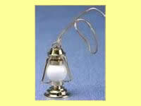 (image for) Dollhouse Scale Model Hanging/Table Lantern, White Globe