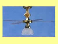 (image for) Dollhouse Scale Model 1-Tulip Ceiling Fan