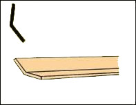 (image for) Corner Angle 135 for Dollhouse Scale Models