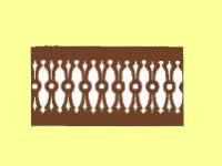(image for) Porch Balusters 2-3/16"H x 20-1/2"W for Dollhouse Scale Models