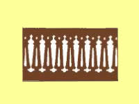 (image for) Porch Balusters 2-3/16"H x 20-1/2"W for Dollhouse Scale Models
