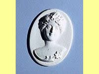 (image for) Dollhouse Scale Model Cameo Applique (2 pc.)