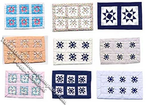 (image for) Miniature Assorted Quilts for Dollhouses (1/pk)
