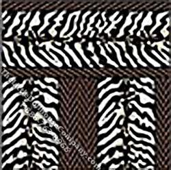 (image for) Dollhouse Scale Model Wallpaper Zebra Stripe Pattern