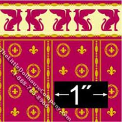 (image for) Dollhouse Scale Model Wallpaper Empire