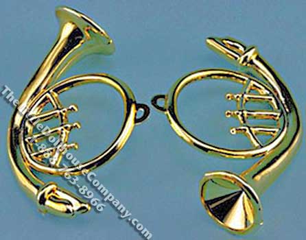(image for) Miniature Pair of French Horns for Dollhouses
