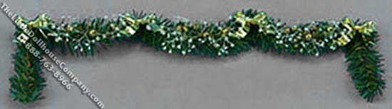 (image for) Miniature Gold Stairway Garland for Dollhouses