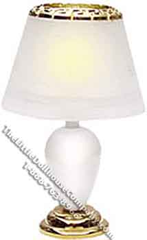 (image for) Miniature White & Brass Teardrop Lamp(Discontinued)