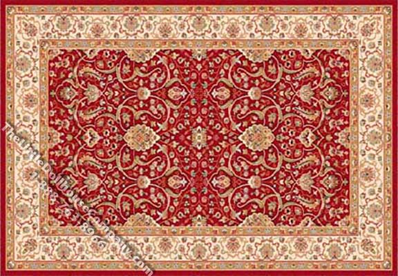 (image for) Dollhouse Scale Model Medium Sized Traditional Rug