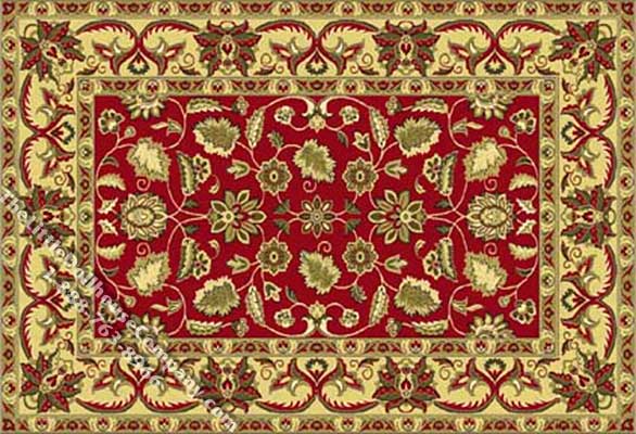 (image for) Dollhouse Scale Model Rectangular Traditional Rug