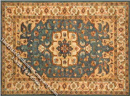 (image for) Dollhouse Scale Model Rectangular Traditional Rug