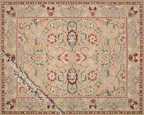 (image for) Dollhouse Scale Model Large Sized Traditional Rug