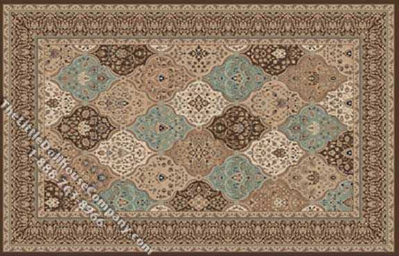 (image for) Dollhouse Scale Model Large Sized Traditional Rug