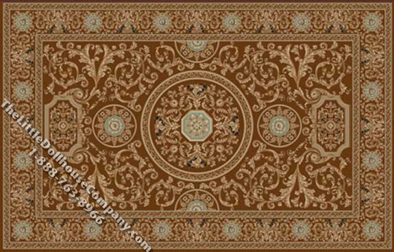 (image for) Miniature Small Sized Neoclassical Rug for Dollhouses