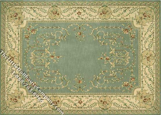 (image for) Dollhouse Scale Model Rectangular French Style Rug
