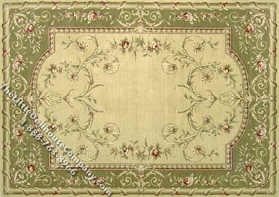 (image for) Dollhouse Scale Model Large Sized French Style Rug