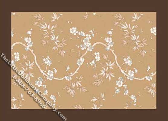 (image for) Miniature Medium Sized Floral Rug for Dollhouses