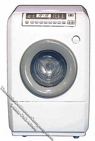 (image for) Miniature White Front Load Dryer for Dollhouses