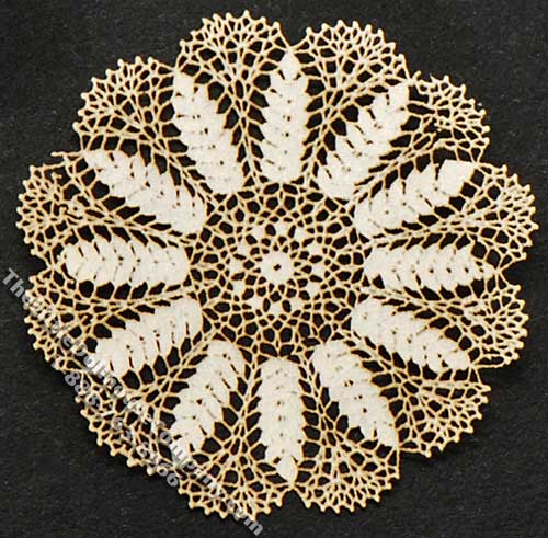 (image for) Miniature 1" Flower Design Laser Cut Doily for Dollhouses
